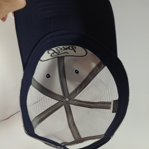 Officially Licensed Ford Blue Mesh Snap Back Trucker Hat Cap Classic Oval Logo - Picture 5 of 8